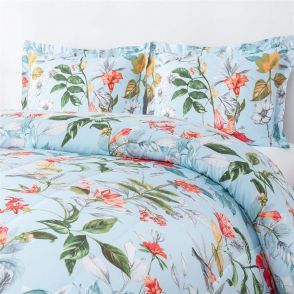 Shatex Twin Size 2 Pieces Bedding Comforter Sets Floral Print Quilt Set Flower Branch with 1 Pillow Shams 