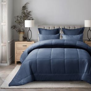 Down Alternative Comforter Queen Set,Blue