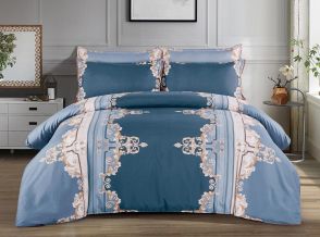 Shatex Twin Navy and Light Blue Bedding Comforter Sets 2 Pieces  with 1 Pillow Sham
