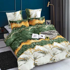 Shatex Twin Size Green Soft Bedding Comforter Sets 2 Pieces with 1 Pillow Sham