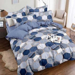 Shatex Twin Size Blue Soft Bedding Comforter Sets 2 Pieces with 1 Pillow Sham