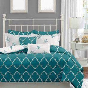 Shatex 3 Pieces Comforter Set,Victoria Green